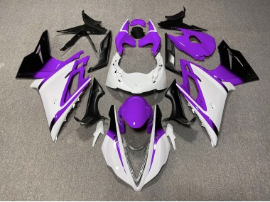 13-16 Blanco Brillante & Morado Daytona 675 Carenados Moto