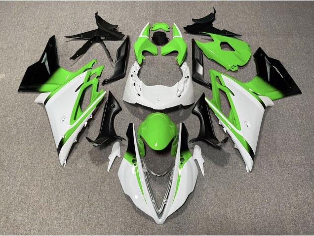 13-16 Blanco Brillante & Verde Daytona 675 Carenados Moto 13-16 Blanco Brillante & Verde Daytona 675 Carenados Moto