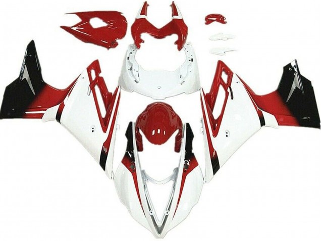 13-16 Blanco & Rojo Daytona 675 Carenados Moto 13-16 Blanco & Rojo Daytona 675 Carenados Moto