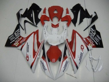 13-16 Desvanecimiento Rojo Negro Daytona 675 Carenados Moto