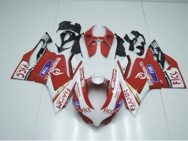 13-16 Estilo Rojo Carreras Daytona 675 Carenados Moto