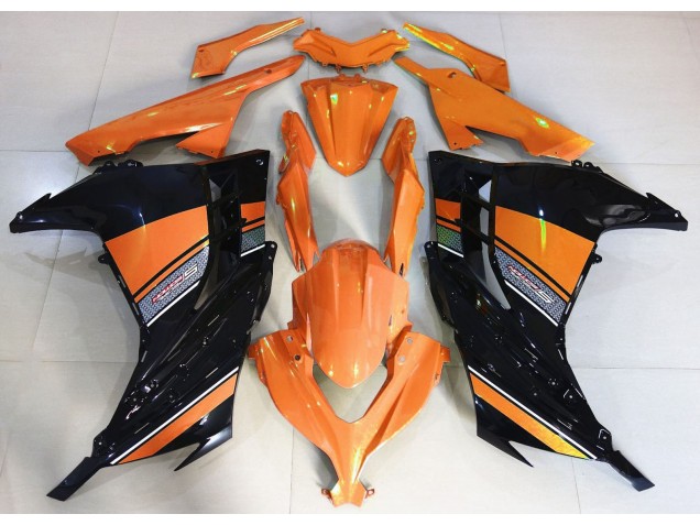 13-18 Amanecer Naranja & Negro Ninja 300 Carenados Moto 13-18 Amanecer Naranja & Negro Ninja 300 Carenados Moto