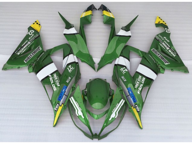 13-18 Estilo De Logotipo Verde ZX6R Carenados Moto 13-18 Estilo De Logotipo Verde ZX6R Carenados Moto