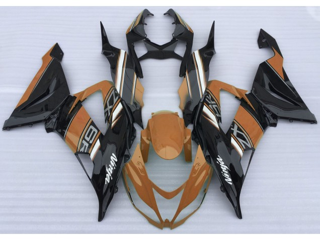 13-18 Naranja Brillante & Negro ZX6R Carenados Moto 13-18 Naranja Brillante & Negro ZX6R Carenados Moto