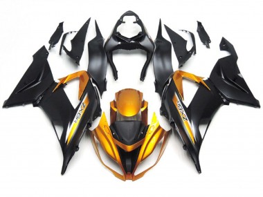 13-18 Negro Mate & Dorado ZX6R Carenados Moto