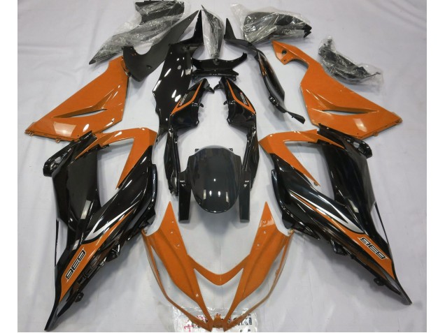 13-18 Negro & Naranja ZX6R Carenados Moto 13-18 Negro & Naranja ZX6R Carenados Moto