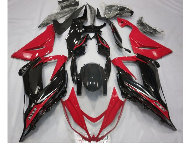 13-18 Negro & Rojo ZX6R Carenados Moto