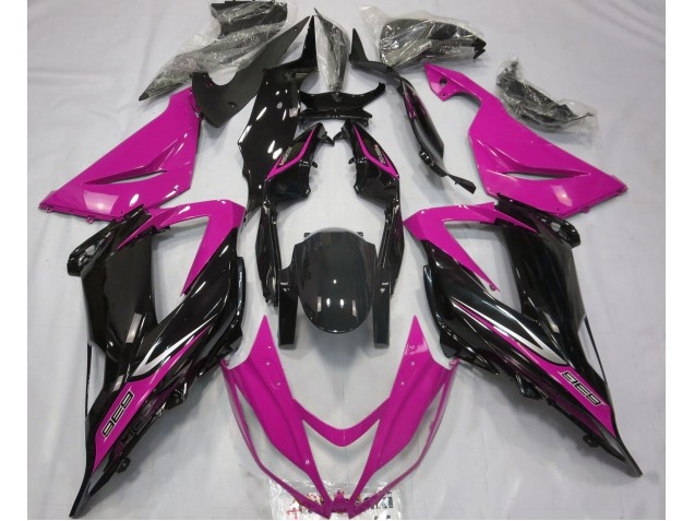 13-18 Negro & Rosa ZX6R Carenados Moto 13-18 Negro & Rosa ZX6R Carenados Moto
