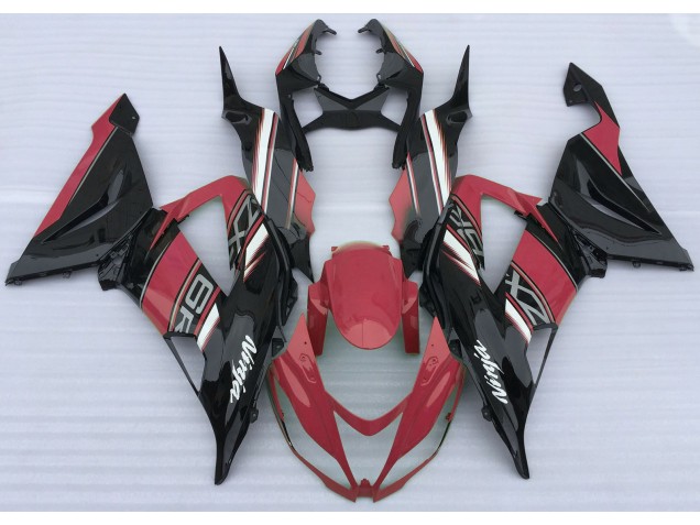 13-18 Rojo Brillante & Negro ZX6R Carenados Moto