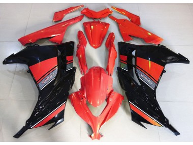 13-18 Rojo Caramelo & Negro Ninja 300 Carenados Moto