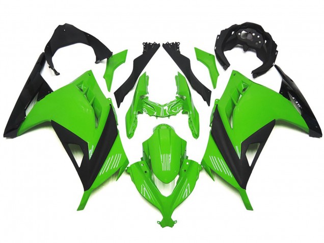 13-18 Verde & Negro De Alto Brillo Ninja 300 Carenados Moto 13-18 Verde & Negro De Alto Brillo Ninja 300 Carenados Moto
