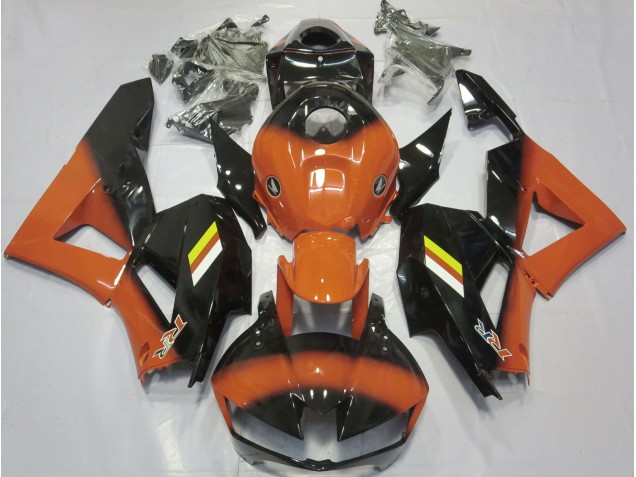 13-23 Desvanecimiento Naranja Brillante & Negro CBR600RR Carenados Moto