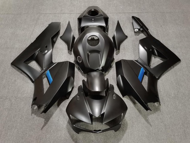 13-23 Negro Mate & Azul Claro CBR600RR Carenados Moto 13-23 Negro Mate & Azul Claro CBR600RR Carenados Moto
