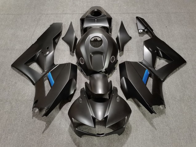 13-23 Negro Mate Con Azul CBR600RR Carenados Moto 13-23 Negro Mate Con Azul CBR600RR Carenados Moto
