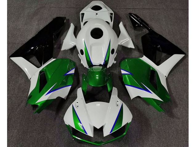 13-23 Verde Brillo Blanco & Azul CBR600RR Carenados Moto 13-23 Verde Brillo Blanco & Azul CBR600RR Carenados Moto