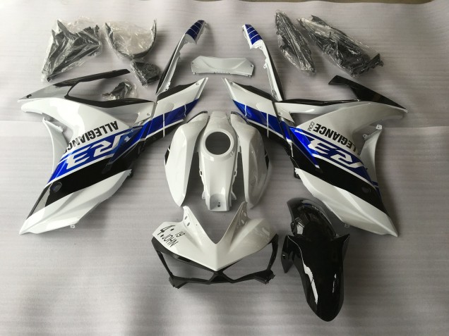 15-18 Blanco Azul & Negro R3 Carenados Moto 15-18 Blanco Azul & Negro R3 Carenados Moto