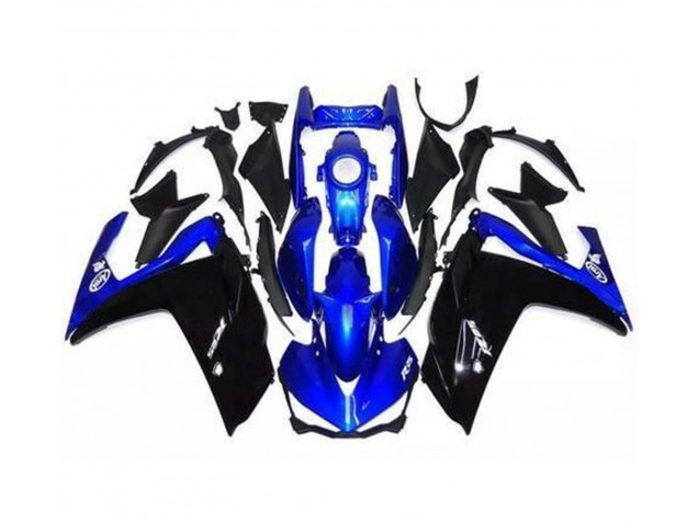 15-18 Negro Brillante & Azul R3 Carenados Moto 15-18 Negro Brillante & Azul R3 Carenados Moto