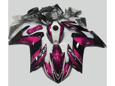 15-18 Rosa & Negro Brillante R3 Carenados Moto