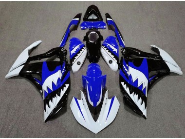 15-18 Tiburón Blanco & Azul R3 Carenados Moto