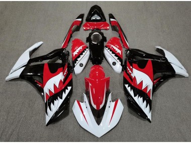 15-18 Tiburón Blanco & Rojo R3 Carenados Moto