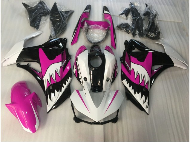 15-18 Tiburón Rosa & Blanco R3 Carenados Moto 15-18 Tiburón Rosa & Blanco R3 Carenados Moto