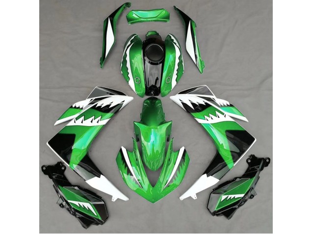 15-18 Tiburón Verde R3 Carenados Moto 15-18 Tiburón Verde R3 Carenados Moto