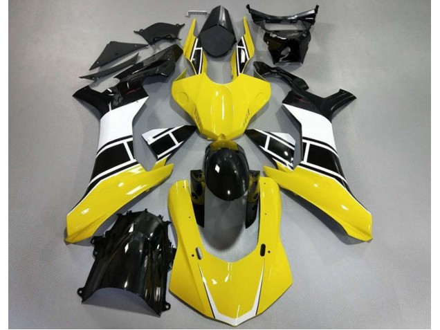 15-19 Amarillo Brillante Blanco & Negro R1 Carenados Moto 15-19 Amarillo Brillante Blanco & Negro R1 Carenados Moto