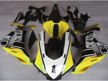 15-19 Amarillo Brillante & Blanco R1 Carenados Moto