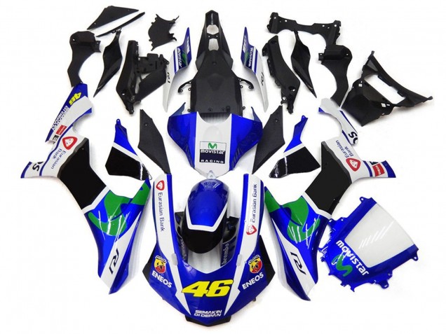 15-19 Azul & Blanco 46 R1 Carenados Moto 15-19 Azul & Blanco 46 R1 Carenados Moto