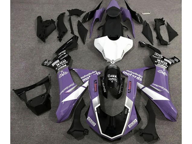 15-19 Estilo De Logotipo Morado Brillante R1 Carenados Moto 15-19 Estilo De Logotipo Morado Brillante R1 Carenados Moto