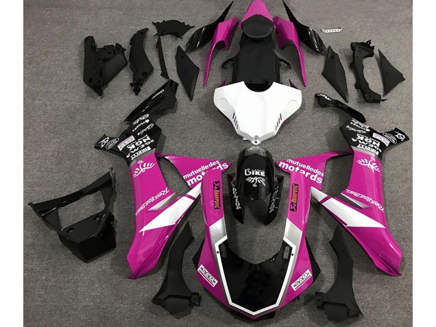 15-19 Estilo De Logotipo Rosa Brillante R1 Carenados Moto 15-19 Estilo De Logotipo Rosa Brillante R1 Carenados Moto