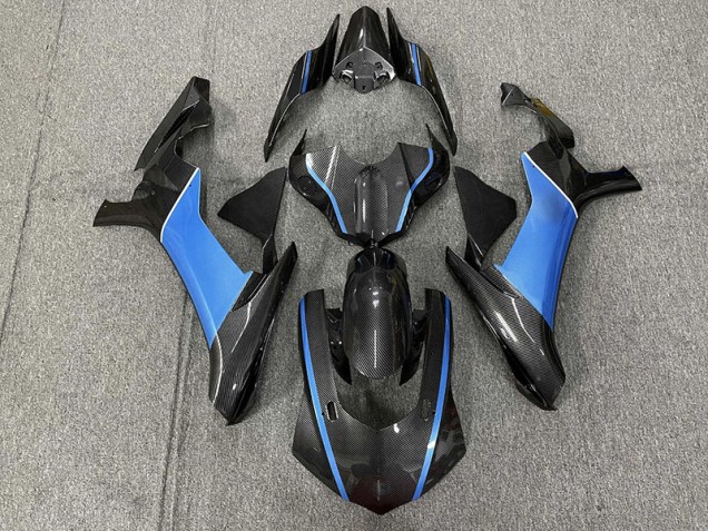15-19 Fibra De Carbono & Azul Claro R1 Carenados Moto 15-19 Fibra De Carbono & Azul Claro R1 Carenados Moto
