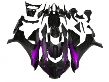 15-19 Fibra De Carbono Estilo & Morado R1 Carenados Moto