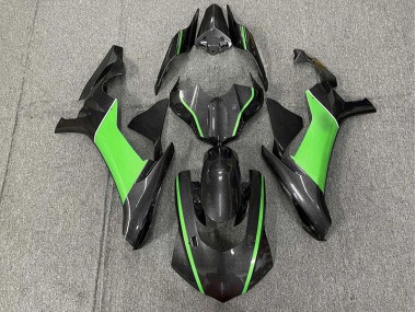 15-19 Fibra De Carbono & Verde R1 Carenados Moto