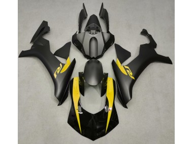 15-19 Negro Mate & Amarillo R1 Carenados Moto