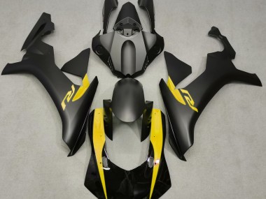 15-19 Negro Mate & Amarillo R1 Carenados Moto
