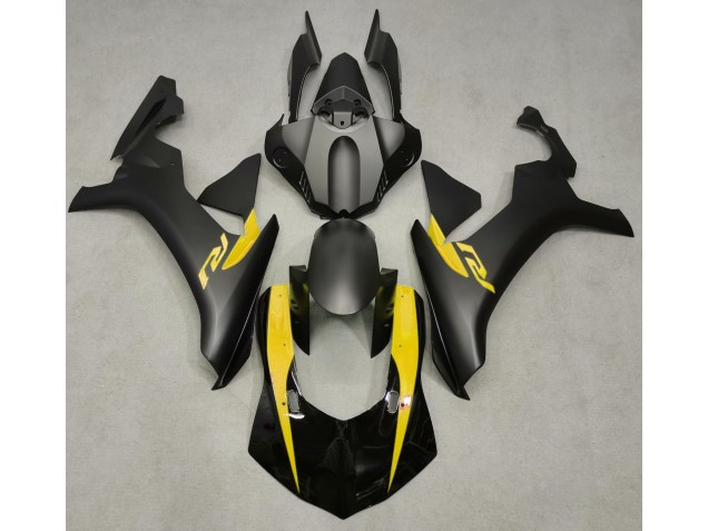15-19 Negro Mate & Amarillo R1 Carenados Moto 15-19 Negro Mate & Amarillo R1 Carenados Moto