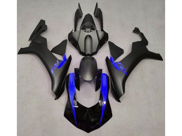 15-19 Negro Mate & Azul R1 Carenados Moto 15-19 Negro Mate & Azul R1 Carenados Moto