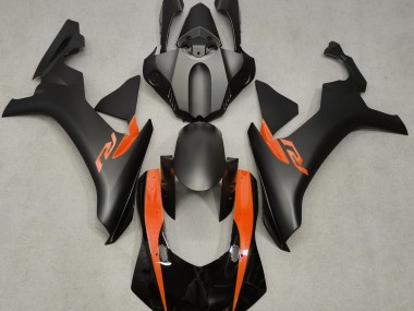 15-19 Negro Mate & Naranja R1 Carenados Moto