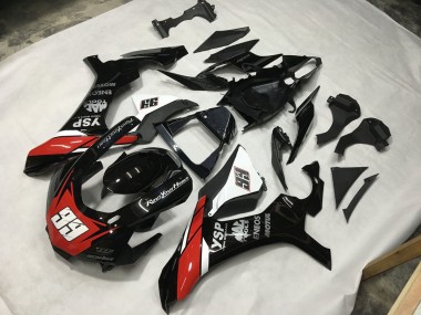 15-19 Negro Rojo & Blanco 99 R1 Carenados Moto