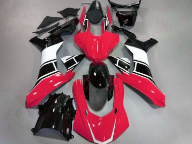 15-19 Rojo Brillo Blanco & Negro R1 Carenados Moto
