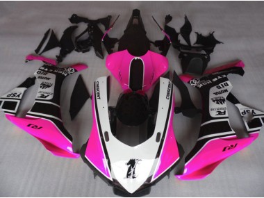 15-19 Rosa Brillante & Blanco R1 Carenados Moto