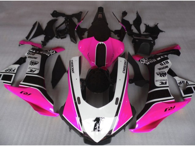 15-19 Rosa Brillante & Blanco R1 Carenados Moto 15-19 Rosa Brillante & Blanco R1 Carenados Moto