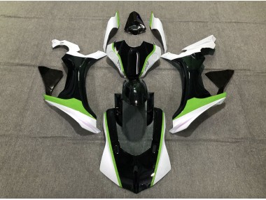 15-19 Verde Blanco & Negro R1 Carenados Moto