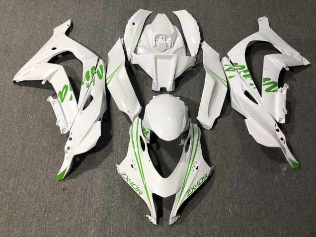 16-19 Kawi Verde Perla Blanco ZX10R Carenados Moto