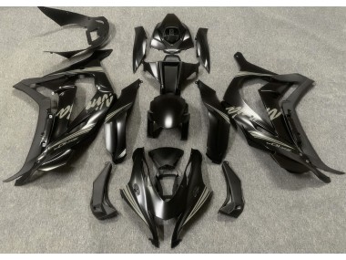16-19 Negro Satinado & Gris ZX10R Carenados Moto