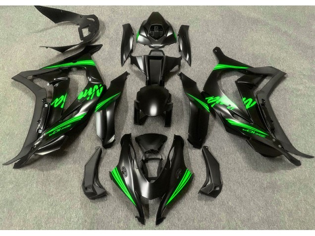 16-19 Negro Satinado & Verde ZX10R Carenados Moto 16-19 Negro Satinado & Verde ZX10R Carenados Moto