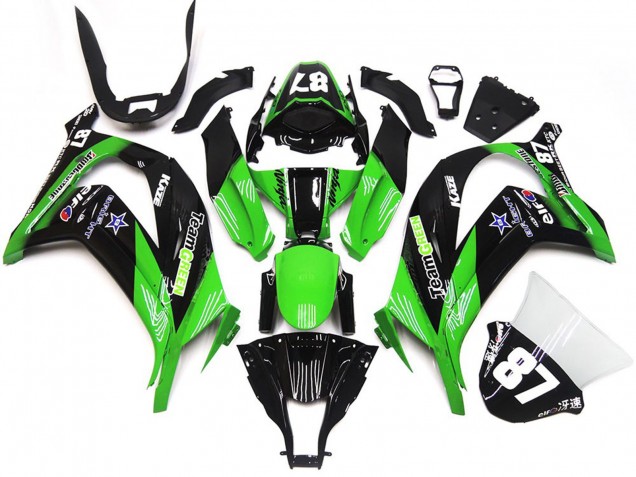 16-19 Verde & Negro ZX10R Carenados Moto 16-19 Verde & Negro ZX10R Carenados Moto