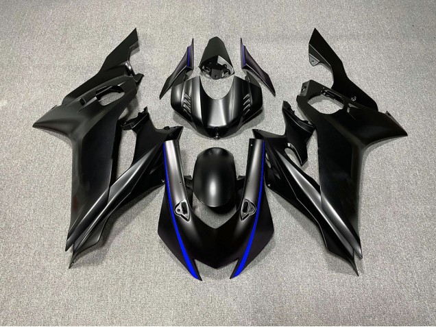 17-21 Acentos En Negro Mate & Azul R6 Carenados Moto 17-21 Acentos En Negro Mate & Azul R6 Carenados Moto