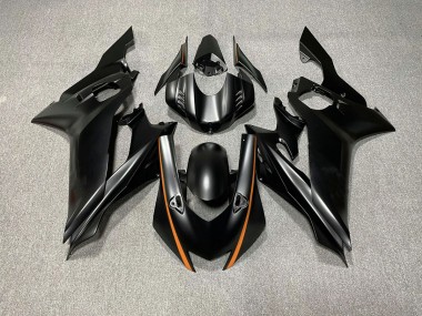 17-21 Acentos En Negro Mate & Naranja R6 Carenados Moto